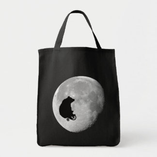 Der Bär in der Mond-Tasche Tragetasche