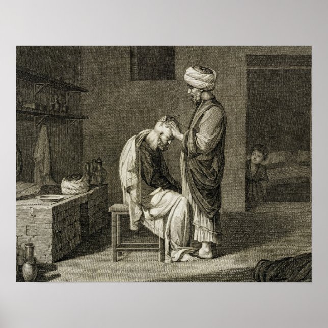 Der Barber, aus Band II Kunst und Handel von 'Des Poster (Vorne)