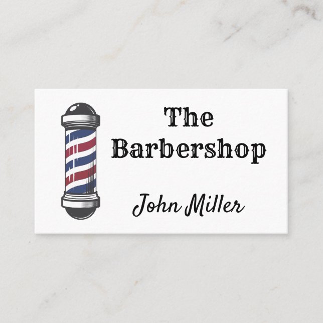 Der Barbershop Visitenkarte (Vorderseite)