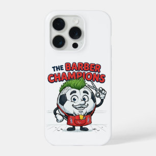 Der Barbier Champions Fußball-Frisur iPhone 15 Pro Hülle