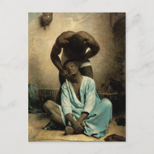 Der Barbier von Suez" von Leon Bonnat, 1876. Postkarte