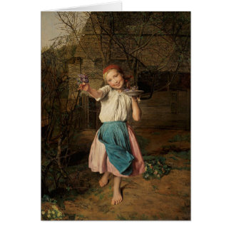 Der barfüßig violette Verkäufer