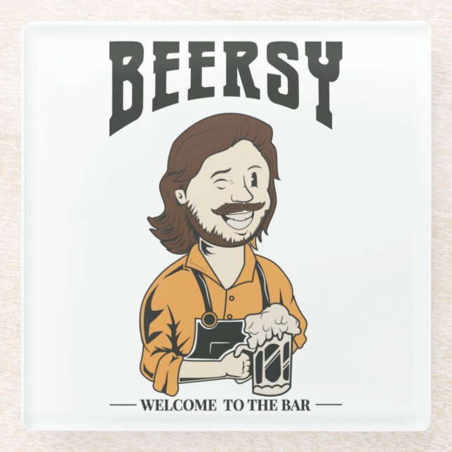 Der Barkeeper Glasuntersetzer (Vorderseite)