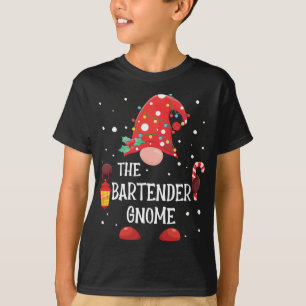 Der Barkeeper Gnome Matching Family Weihnachtsspie T-Shirt