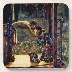 Der barmherzige Ritter von Edward Burne-Jones Getränkeuntersetzer