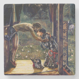 Der barmherzige Ritter von Edward Burne-Jones Steinuntersetzer