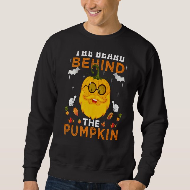 Der Bart hinter dem Kürbiskuchen Halloween Costu Sweatshirt (Vorderseite)