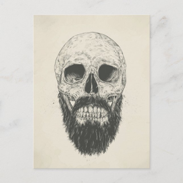 Der Bart ist nicht tot Postkarte (Vorderseite)