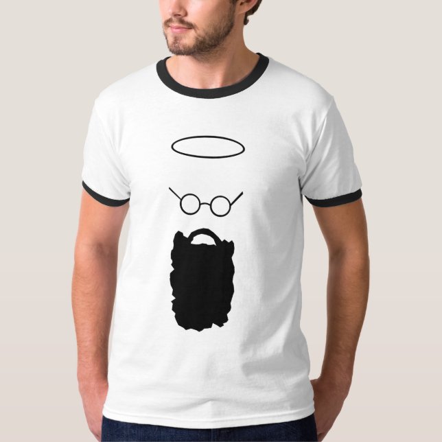 Der Bart-Männer St. Maximillian Kolbes das T-Shirt (Vorderseite)