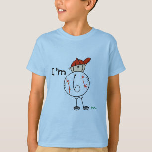 Der Baseball des Jungen bin ich 6 T-Shirts und