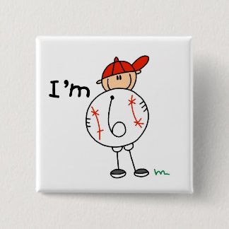 Der Baseball des Jungen bin ich 6 T-Shirts und Button
