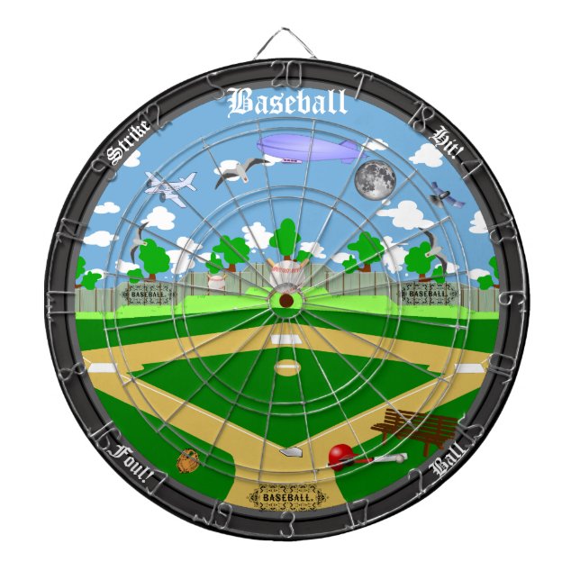 Der Baseball-FeldDartboard Dartscheibe (vorne)