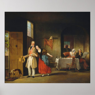 Der bashful Cousin - F W Edmonds Fine Art Poster