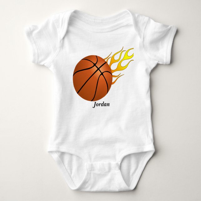 Der Basketball des Babys Baby Strampler (Vorderseite)