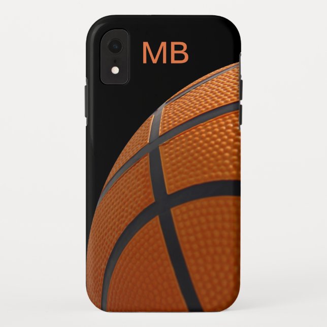 Der Basketball-Monogramm-Art der Männer Case-Mate iPhone Hülle (Rückseite)