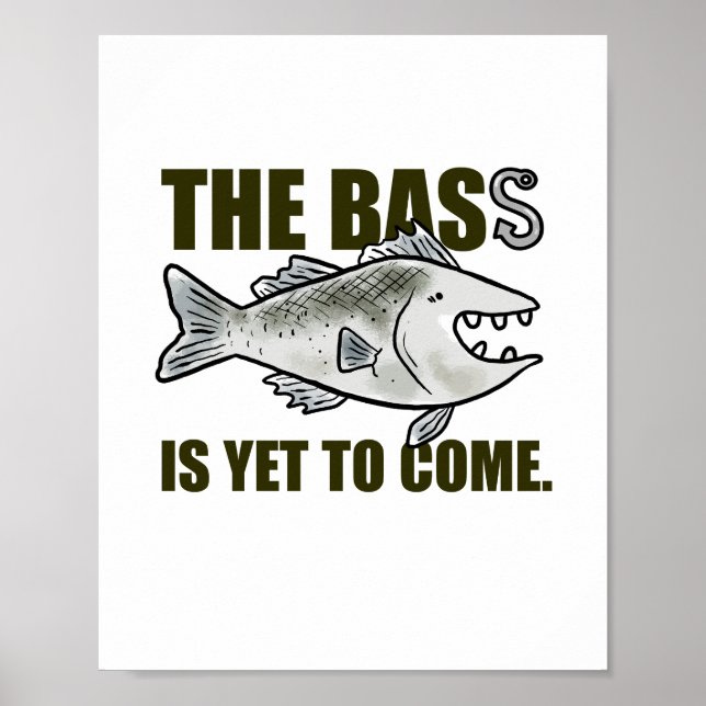 Der Bass steht noch bevor, um Punster zu fangen Poster (Vorne)