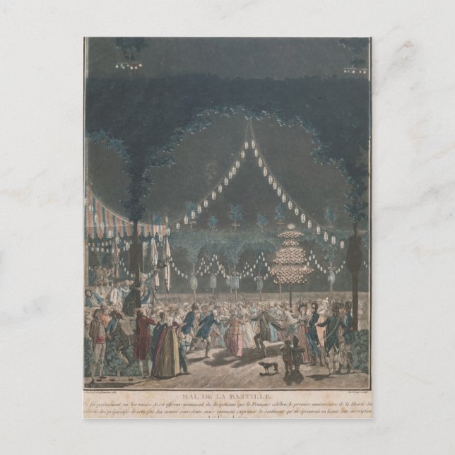 Der Bastille-Ball Postkarte (Vorderseite)