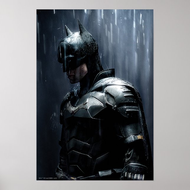 Der Batman im Regen Poster (Vorne)