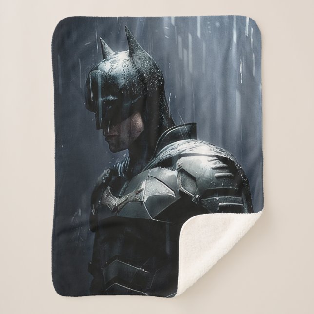 Der Batman im Regen Sherpadecke (Vorderseite)