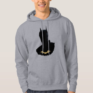 Der Batman mit dem goldenen Bat-Symbol Hoodie