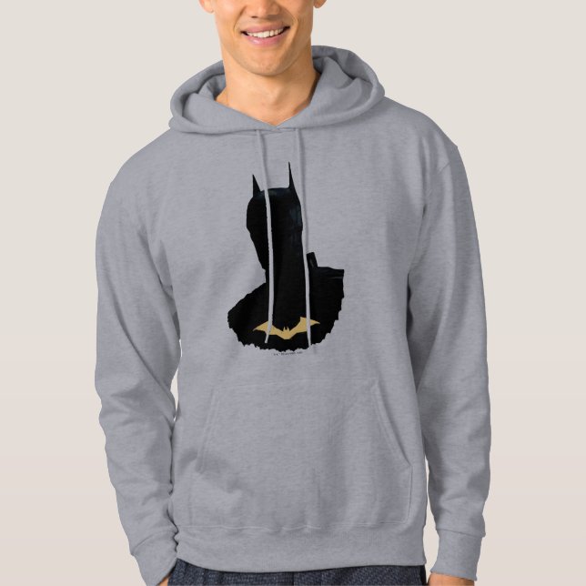 Der Batman mit dem goldenen Bat-Symbol Hoodie (Vorderseite)