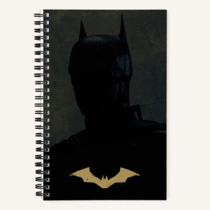 Der Batman mit dem goldenen Bat-Symbol Notizbuch