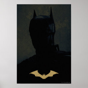 Der Batman mit dem goldenen Bat-Symbol Poster