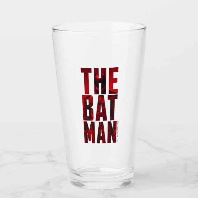 Der Batman Typografy Cutout Glas (Vorderseite)