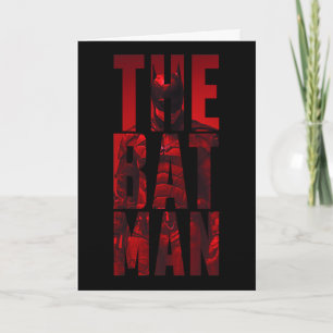 Der Batman Typografy Cutout Karte