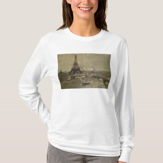 Der Bau des Eiffelturms T-Shirt (Vorderseite)