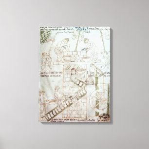 Der Bau des Turms von Babel Leinwanddruck