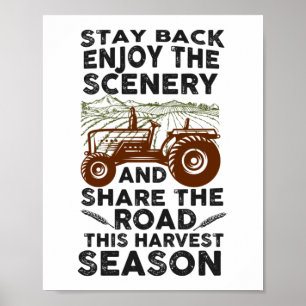 Der Bauer des Harvest Season Traktor teilt sich di Poster