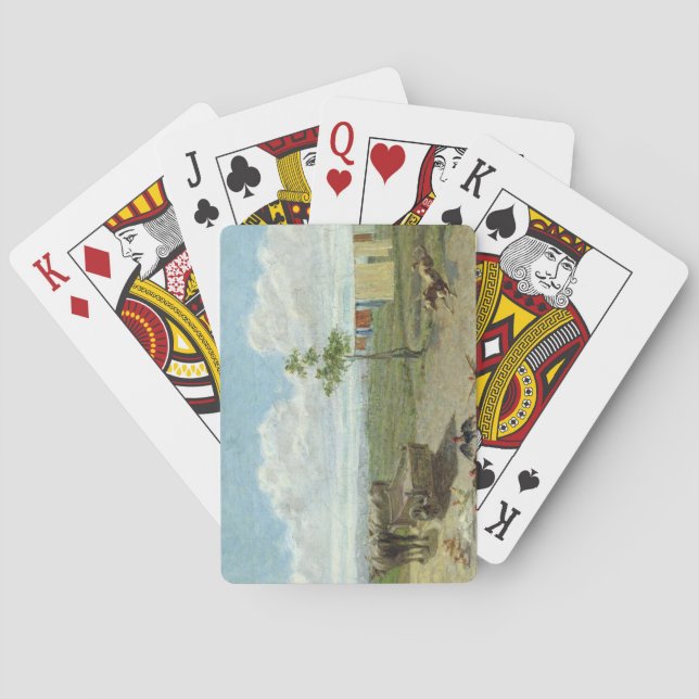 Der Bauernhof (Öl auf Leinwand) Spielkarten (Rückseite)