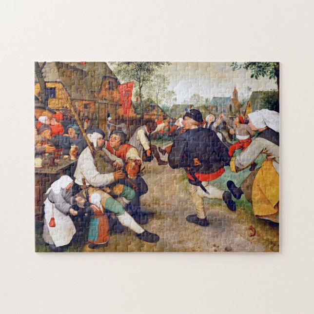 Der Bauerntanz, Pieter Bruegel Puzzle (Horizontal)