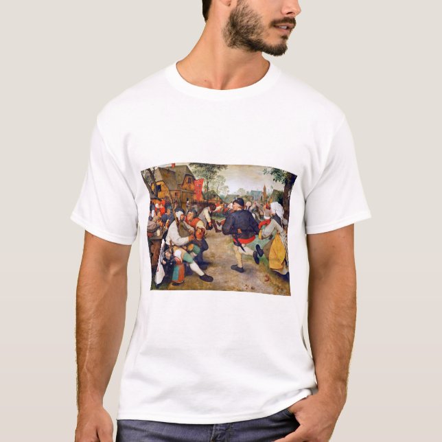 Der Bauerntanz, Pieter Bruegel T-Shirt (Vorderseite)