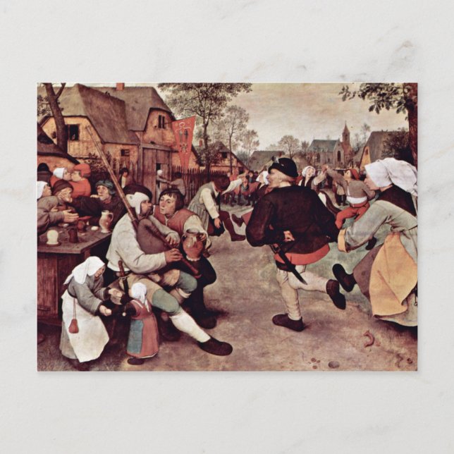Der Bauerntanz um 0 (beste Qualität) Postkarte (Vorderseite)