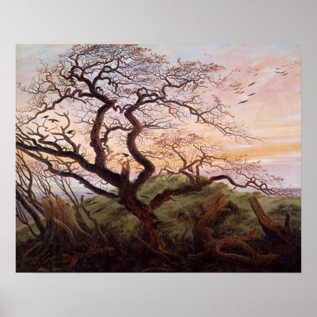 Der Baum der Krähen, 1822 Poster (Vorne)