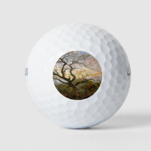 Der Baum der Krähen (von Caspar David Friedrich) Golfball