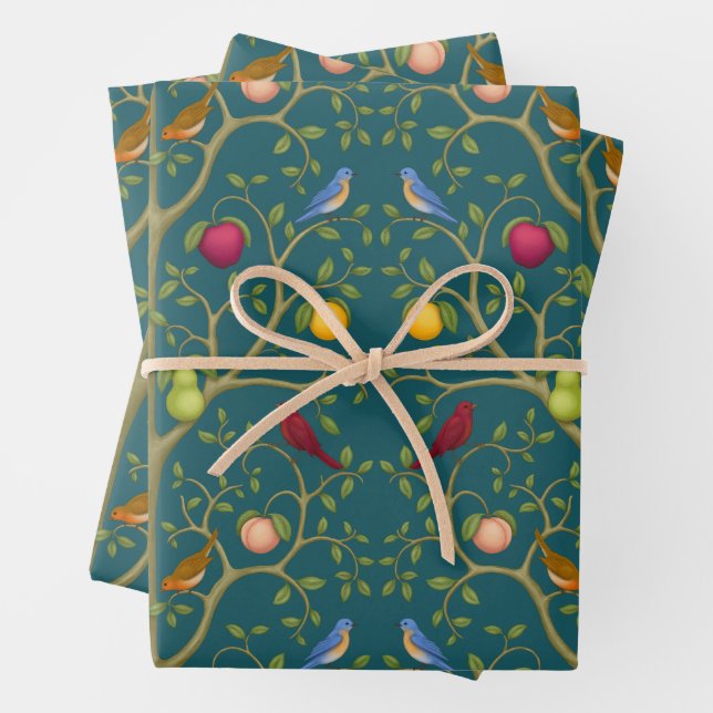 Der Baum der lebenden Schätze Geschenkpapier Set (Beispiel)