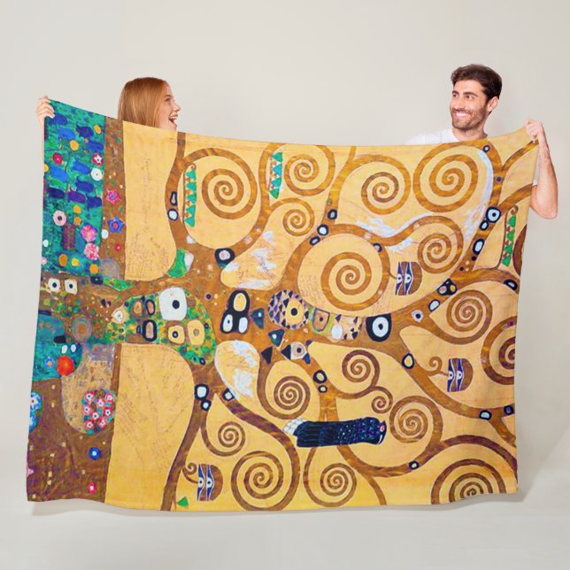 Der Baum des Lebens (Detail), Klimt Fleecedecke (Beispiel)