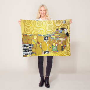 Der Baum des Lebens (Detail), Klimt Fleecedecke