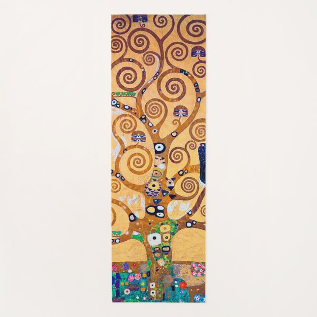 Der Baum des Lebens (Detail), Klimt Yogamatte (Vorderseite)