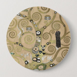 Der Baum des Lebens, Gustav Klimt Ölmalerei Button