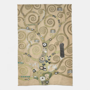 Der Baum des Lebens, Gustav Klimt Ölmalerei Geschirrtuch