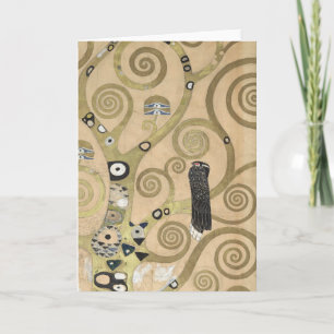 Der Baum des Lebens, Gustav Klimt Ölmalerei Karte
