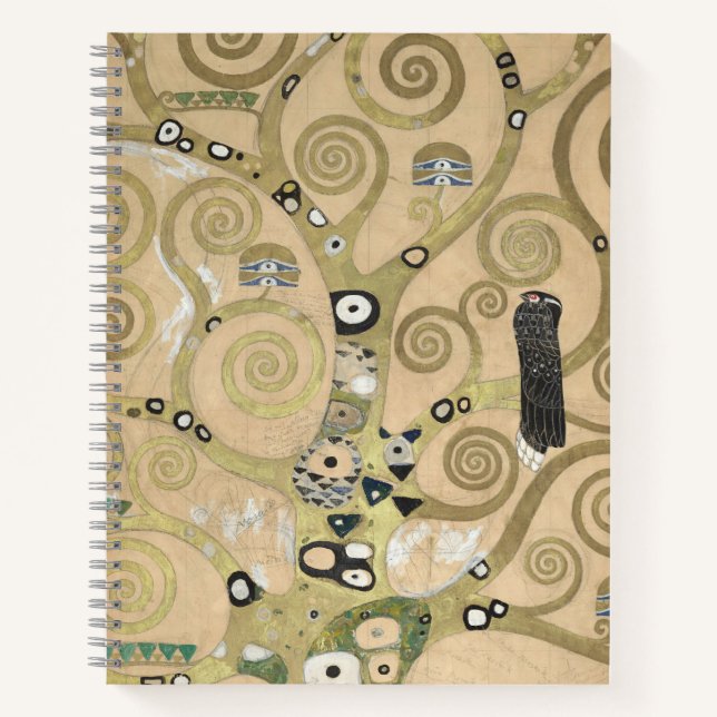 Der Baum des Lebens, Gustav Klimt Ölmalerei  Notizbuch (Vorderseite)