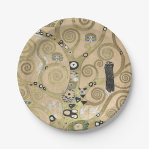 Der Baum des Lebens, Gustav Klimt Ölmalerei  Pappteller