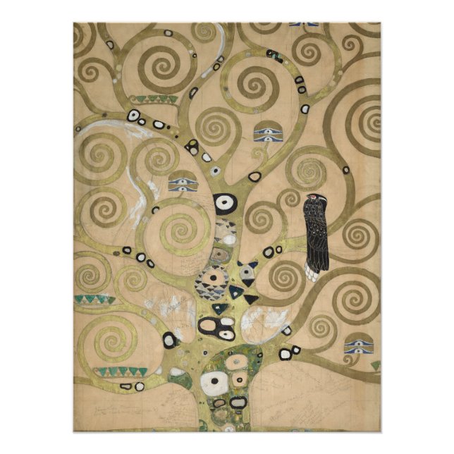 Der Baum des Lebens, Gustav Klimt Ölmalerei  Poster (Vorderseite)