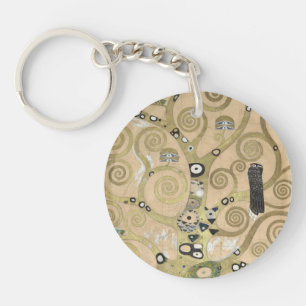 Der Baum des Lebens, Gustav Klimt Ölmalerei Schlüsselanhänger