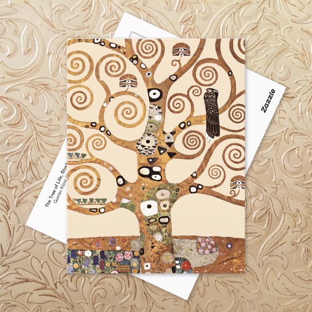 Der Baum des Lebens, Stoclet Frieze Gustav Klimt Postkarte (Von Creator hochgeladen)